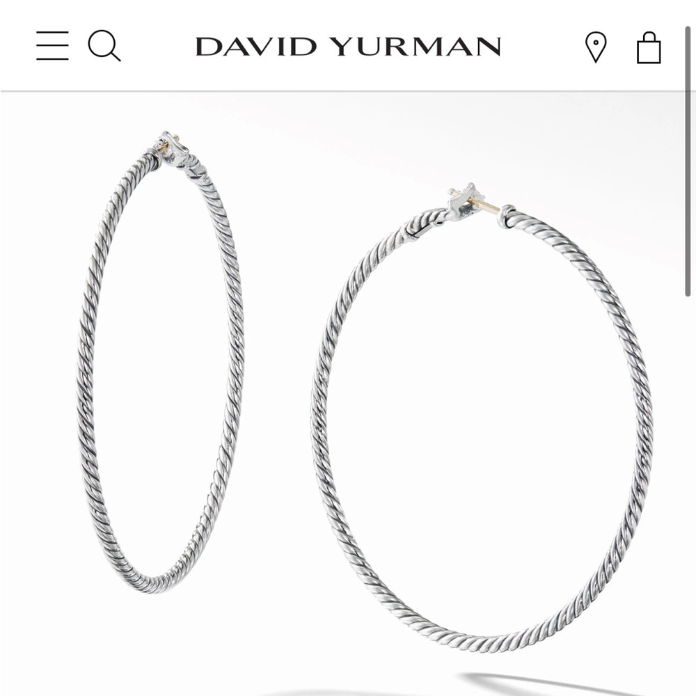 New in box David Yurman Hoops